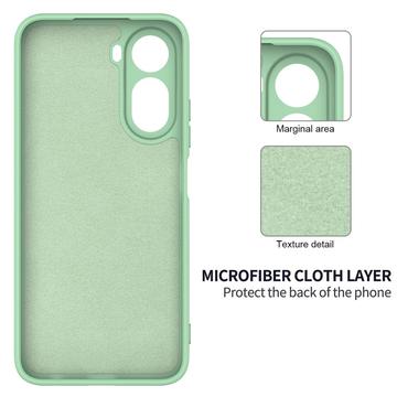 Xiaomi Poco C81 Pro Flydende silikone cover med håndrem - Grøn