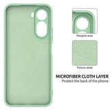 Xiaomi Poco C81 Pro Flydende silikone cover med håndrem - Grøn