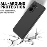 Xiaomi Poco C81x Flydende silikone cover med håndrem - Sort
