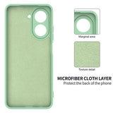 Xiaomi Poco C81x Flydende silikone cover med håndrem - Grøn