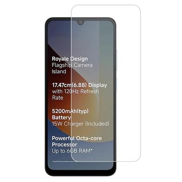 Xiaomi Poco C81x Skærmbeskyttelse Hærdet Glas - 9H - Case Friendly - Gennemsigtig