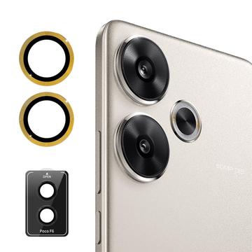 Xiaomi Redmi Turbo 3/Poco F6 Hat Prince Kamera Linse Skærmbeskyttelse Hærdet Glas - Guld