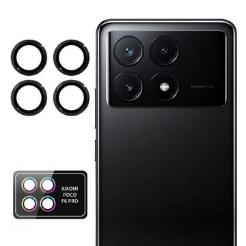 Xiaomi Poco F6 Pro Hat Prince Kamera Linse Skærmbeskyttelse Hærdet Glas - Sort