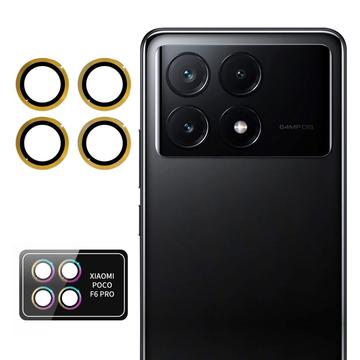 Xiaomi Poco F6 Pro Hat Prince Kamera Linse Skærmbeskyttelse Hærdet Glas - Guld