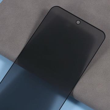 Xiaomi Poco F7 Pro Privacy Full Cover Skærmbeskyttelse Hærdet Glas - Sort Kant