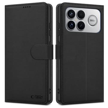 Xiaomi Poco F8 Ultra Tech-Protect Pung Cover med Magnet og Stativ - Sort