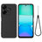 Xiaomi Poco M6 Plus Liquid Silikone Cover med Strop - Sort