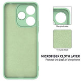 Xiaomi Poco M6 Plus Liquid Silikone Cover med Strop - Grøn