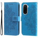 Xiaomi Poco M7 4G Mandala Series Etui med Pung - Blå