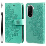 Xiaomi Poco M7 4G Mandala Series Etui med Pung - Grøn