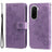 Xiaomi Poco M7 4G Mandala Series Etui med Pung - Lilla