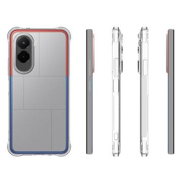 Xiaomi Poco M7 Plus/M7 4G Stødsikkert Silikone Cover - Gennemsigtig