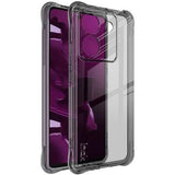 Xiaomi Poco M7 Pro 5G Imak Faldsikkert TPU Cover - Gennemsigtig Sort