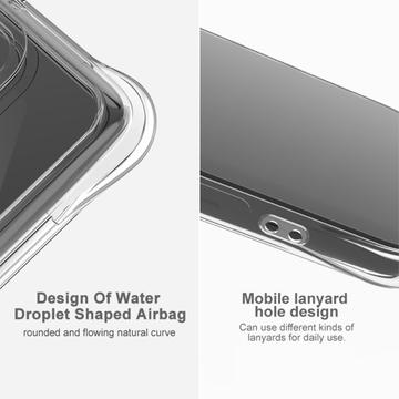 Xiaomi Poco M7 Pro 5G Imak Faldsikkert TPU Cover - Gennemsigtig Sort