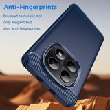 Xiaomi Poco M8/Redmi Note 15 5G Børstet TPU Cover - Karbonfiber - blå
