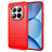 Xiaomi Poco M8 Pro/Redmi Note 15 Pro+ 5G Børstet TPU Cover - Karbonfiber - rød