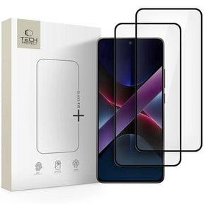 Xiaomi Poco X7 Pro Tech-Protect Glass Fit+ Skærmbeskyttelse Hærdet Glas - 2 stk. - Sort