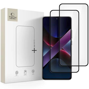 Xiaomi Poco X7 Pro Tech-Protect Glass Fit+ Skærmbeskyttelse Hærdet Glas - 2 stk. - Sort