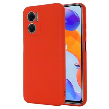 Xiaomi Redmi 10 5G/Note 11E Liquid Silikone Cover - Rød