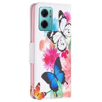 Wonder Series Xiaomi Redmi 10 5G/Note 11E Pung- Sommerfugle