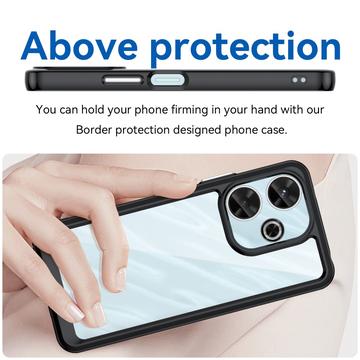 Xiaomi Redmi Note 13R/Redmi 13/Poco M6 4G Anti-Shock Hybrid Cover - Sort