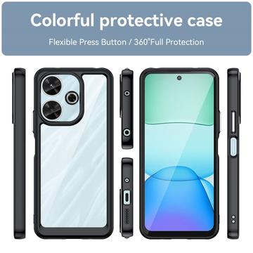 Xiaomi Redmi Note 13R/Redmi 13/Poco M6 4G Anti-Shock Hybrid Cover - Sort