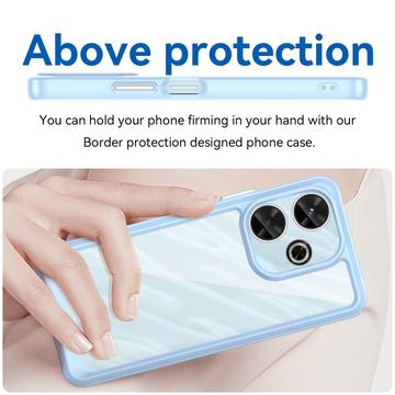 Xiaomi Redmi Note 13R/Redmi 13/Poco M6 4G Anti-Shock Hybrid Cover - Blå