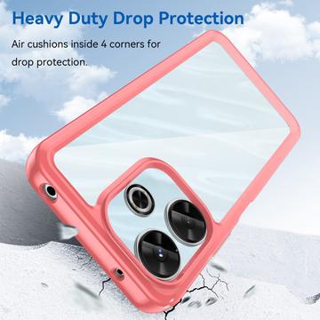 Xiaomi Redmi Note 13R/Redmi 13/Poco M6 4G Anti-Shock Hybrid Cover - Rød