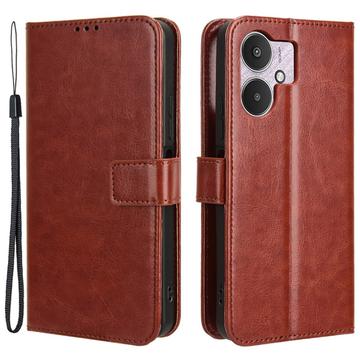 Xiaomi Redmi 13C 5G/Poco M6 Pung Cover med Magnetisk Lukning - Brun
