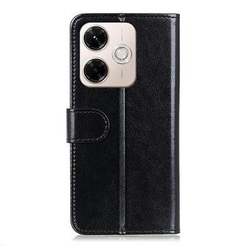 Xiaomi Redmi 13x Pung Etui med Stativ - sort