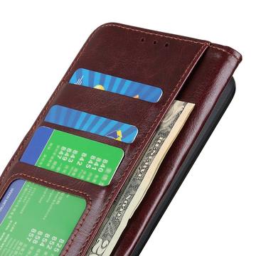 Xiaomi Redmi 13x Pung Etui med Stativ - Brun