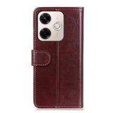 Xiaomi Redmi 13x Pung Etui med Stativ - Brun
