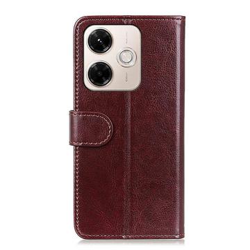 Xiaomi Redmi 13x Pung Etui med Stativ - Brun