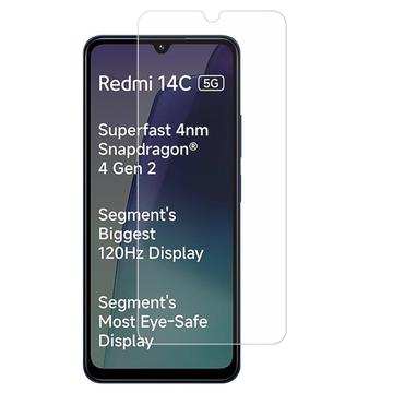 Xiaomi Redmi 14C 5G Skærmbeskyttelse Hærdet Glas - Case Friendly - Gennemsigtig