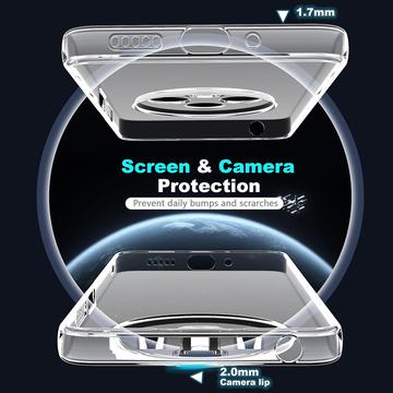 Xiaomi Redmi 14C/14C/Poco C75 Skridsikkert TPU Cover - Gennemsigtig