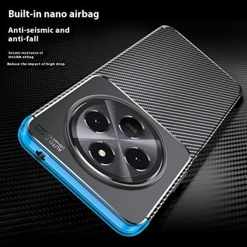 Xiaomi Redmi 14R/14C/Poco C75 Beetle Karbonfiber TPU Cover - Sort