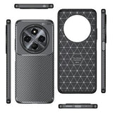 Xiaomi Redmi 14R/14C/Poco C75 Beetle Karbonfiber TPU Cover - Sort