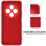 Xiaomi Redmi 14C/14R Liquid Silikone Cover med Strop - Rød