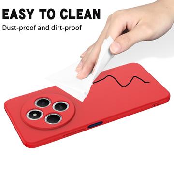 Xiaomi Redmi 14C/14R Liquid Silikone Cover med Strop - Rød