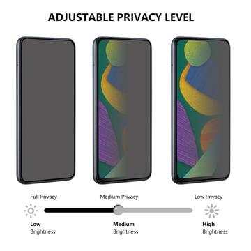 Xiaomi Redmi 14C/14R/Poco C75 Privacy Full Cover Skærmbeskyttelse Hærdet Glas - Sort Kant