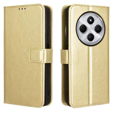 Xiaomi Redmi 14C/14R/Poco C75 Pung med Magnetisk Lukning - Guld