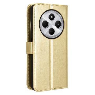 Xiaomi Redmi 14C/14R/Poco C75 Pung med Magnetisk Lukning - Guld