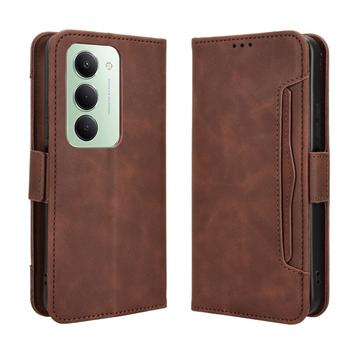 Xiaomi Redmi 15 4G Kortholder Pung Etui - Brun