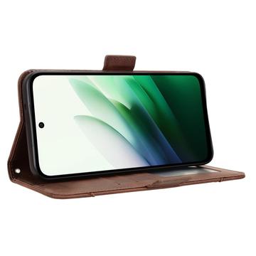Xiaomi Redmi 15 4G Kortholder Pung Etui - Brun
