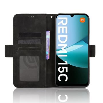 Xiaomi Redmi 15C Kortholder Pung Etui - Sort