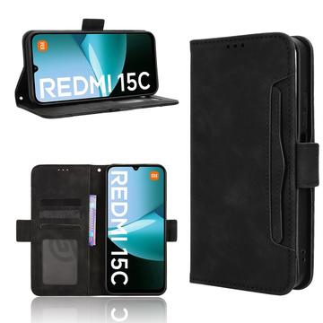 Xiaomi Redmi 15C Kortholder Pung Etui - Sort