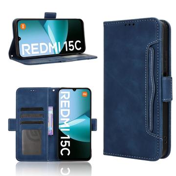 Xiaomi Redmi 15C Kortholder Pung Etui - Blå
