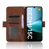Xiaomi Redmi 15C Kortholder Pung Etui - Brun