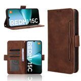 Xiaomi Redmi 15C Kortholder Pung Etui - Brun