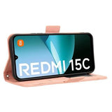 Xiaomi Redmi 15C Kortholder Pung Etui - Pink